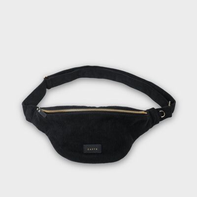 CASYX Belt Bag - Deep Black Velvet