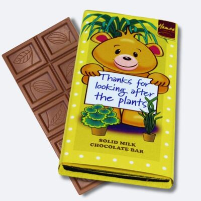 Milchschokoladenriegel „Thank You Plants“