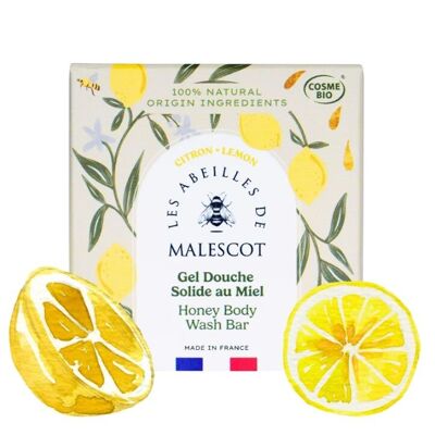 Solid Shower Gel with Honey - Lemon