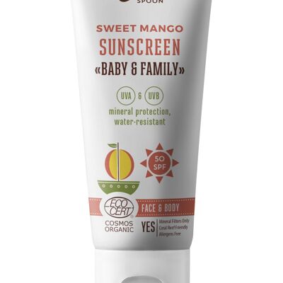 Organic "Baby & Family" SPF 50 - Sweet Mango, 100 ml