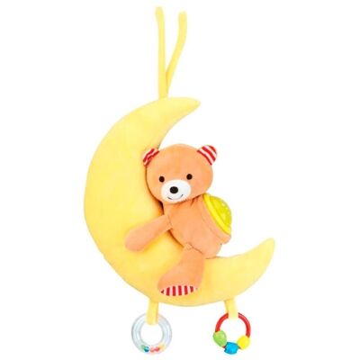 Peluche Luna Animal Música y Luz 29 cm 2 modelos Surtidos