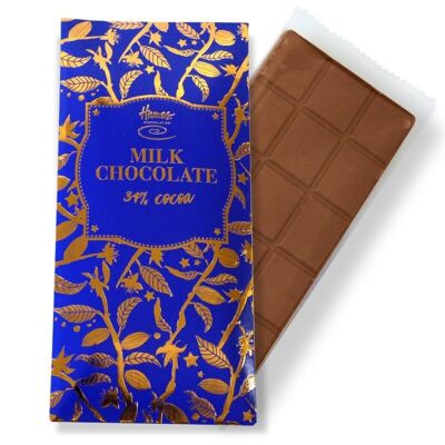 Gama Bronce - Barra de chocolate con leche 34% cacao