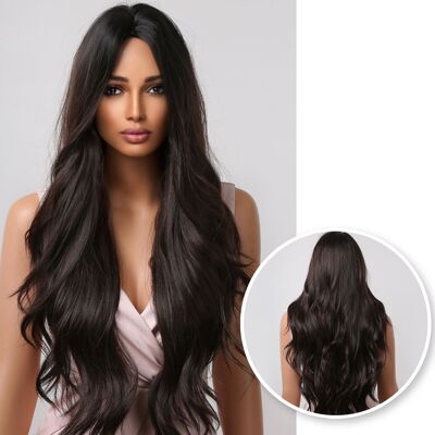 Dark Brown Wig - Wigs Women Long Hair - Wig - 70 cm