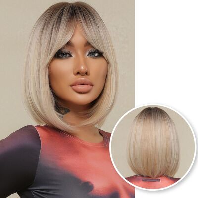 Blonde Perücke – Sassy Goods Perücken Damen Kurzes Haar – Ombre – Perücke – 30 cm