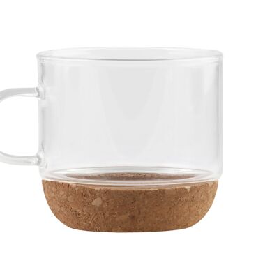 SET jug 800 ml + 2 pcs of glasses with a cork stand 250 ml VILAGIO 29347