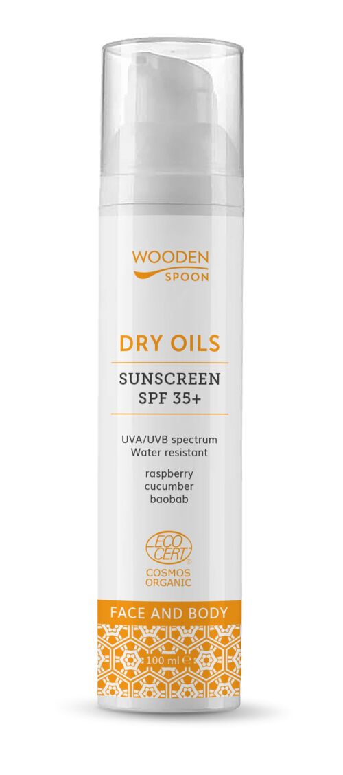 Organic certified Sunscreen DRY OILS SPF 35 (Body), 100 ml