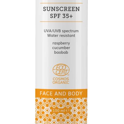Organic certified Sunscreen DRY OILS SPF 35 (Body), 100 ml