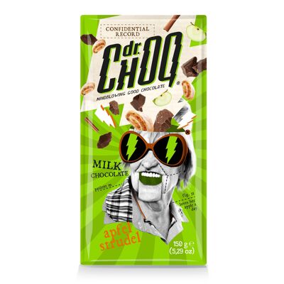 Dr. Choq - Apfelstrudel al latte - 12x150gr - Cioccolato Belga