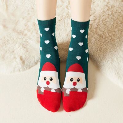 Christmas Heart Socks