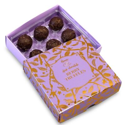 Gama Bronce 9 Trufas de Chocolate Negro y Bayas.