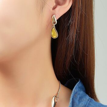 Boucle d'oreille tige Elisavet 2