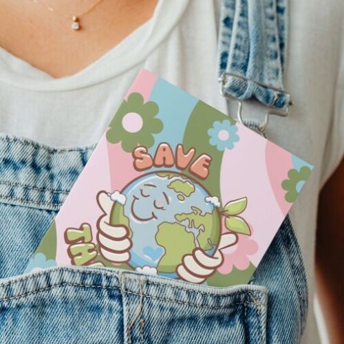 Postcard Save the world