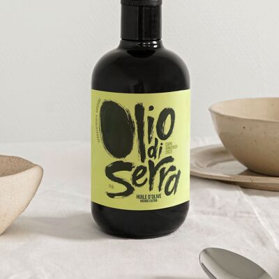 OLIO DI SERRA Olivenöl extra vergine - Jahrgang 2023 Capo Vincenzo - LA BOTTIGLIA 0,5L