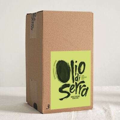 OLIO DI SERRA olio extra vergine di oliva - Annata 2023 Capo Vincenzo - LE BAG-IN-BOX 3L