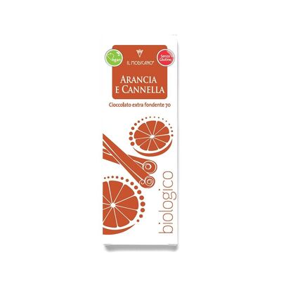 Organic Orange and Cinnamon Extra Dark Chocolate
