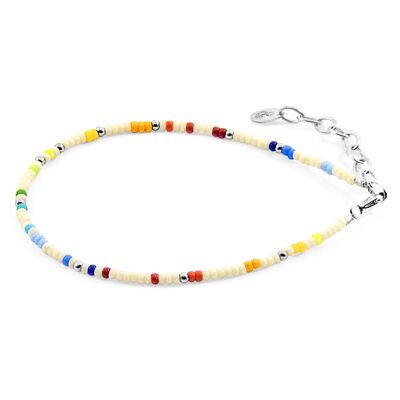 Off White - Multicoloured Ellie Silver and Miyoko Glass Bracelet