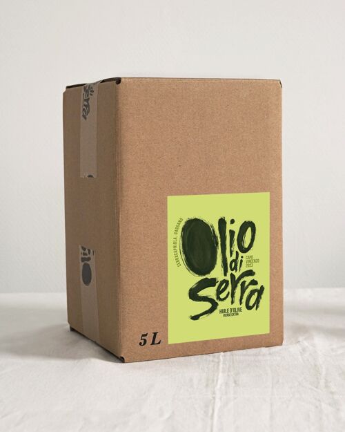 Huile d'olive vierge extra OLIO DI SERRA - Millésime 2023 Capo Vincenzo - LE BAG-IN-BOX 5L