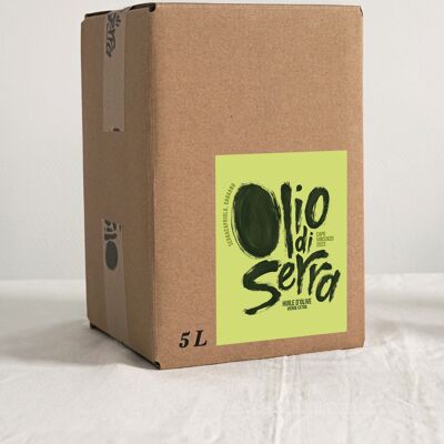 OLIO DI SERRA olio extra vergine di oliva - Annata 2023 Capo Vincenzo - LE BAG-IN-BOX 5L