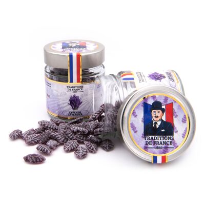 Caramelos de lavanda hechos a mano en Francia.