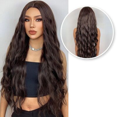 Brown Wig - Wigs Women - Wig - Long Wavy Hair - 70 cm