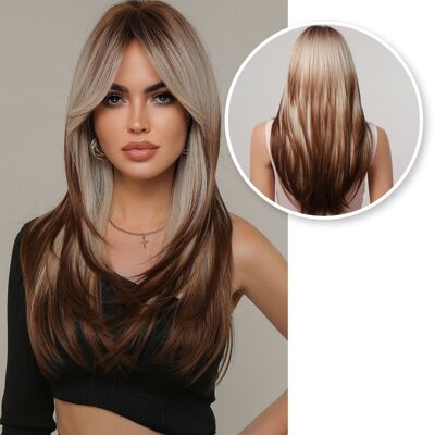 Blonde Wig with Layers - Wigs Women Long Hair - Wig - 60 cm