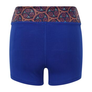 Short de Yoga Chakra Chaud Bleu 1