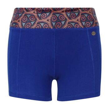 Short de Yoga Chakra Chaud Bleu 2