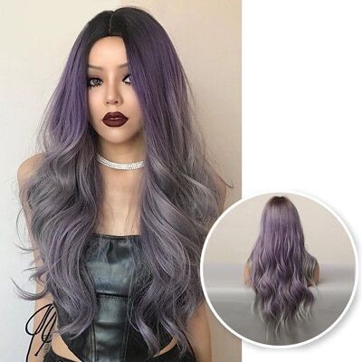 Purple Wig - Wigs Women Long Hair - Wig - 70 cm