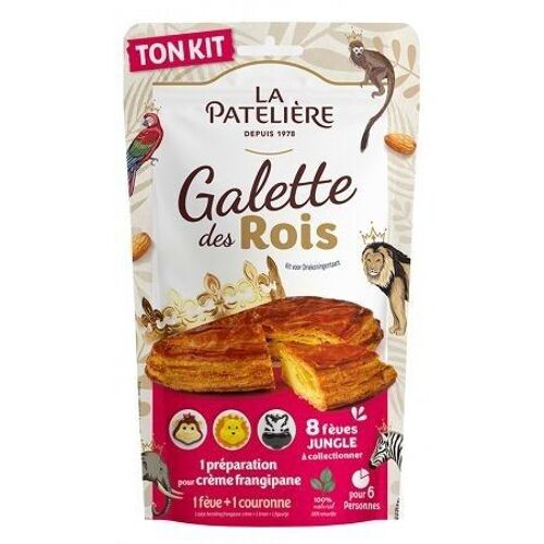 Kit galette - préparation frangipane avec couronne et fève