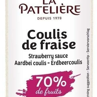 Strawberry coulis 70% fruit