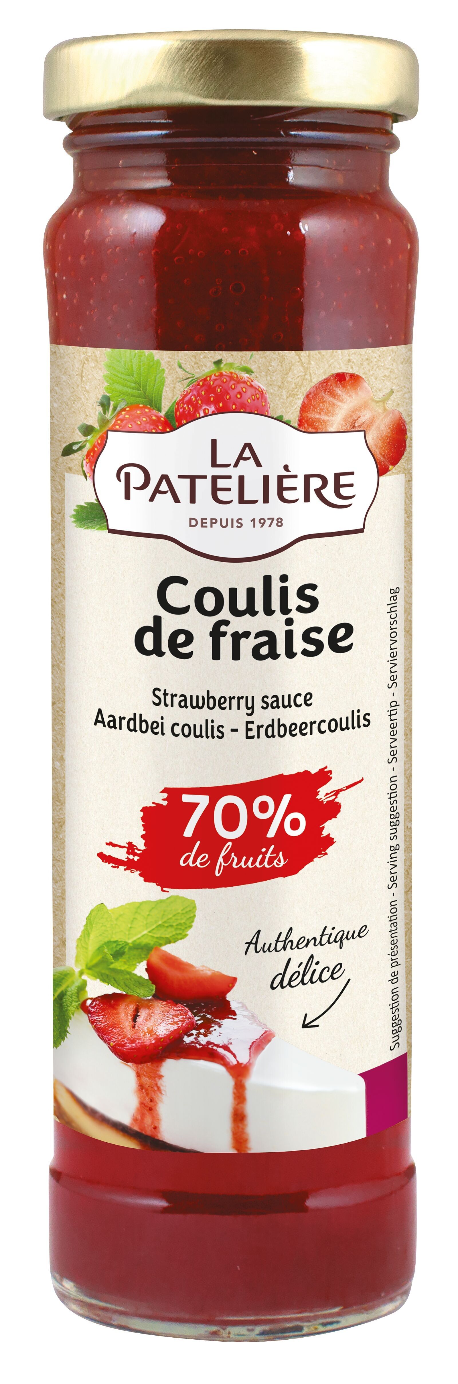 Coulis di fragole 70% frutta