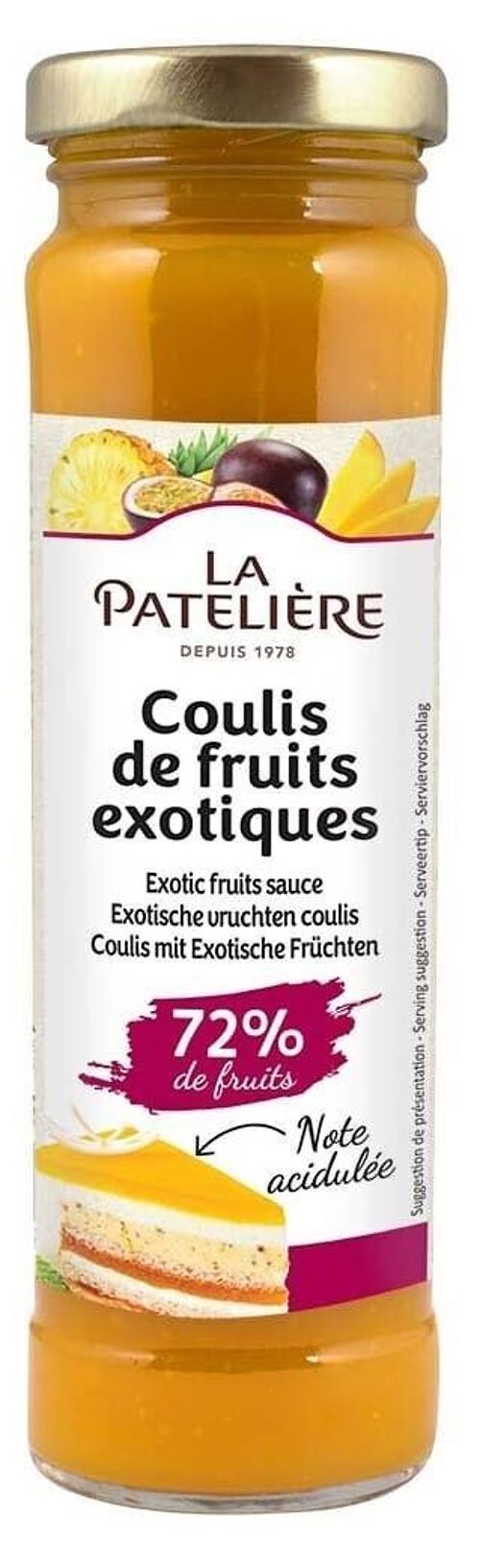 Coulis de fruits exotiques 72% de fruits