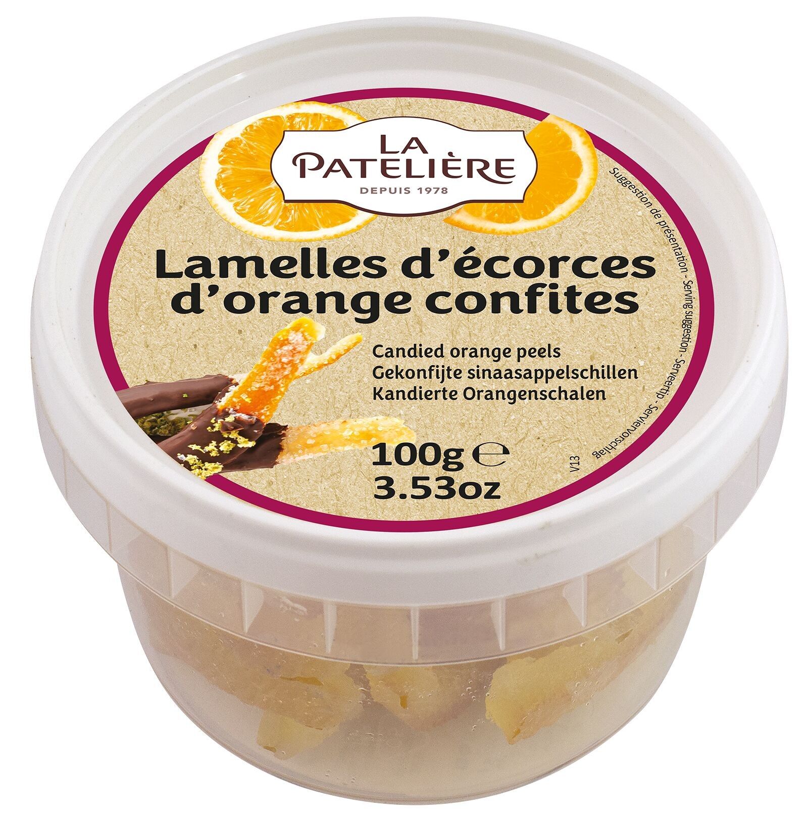 Scaglie di scorza d'arancia candita