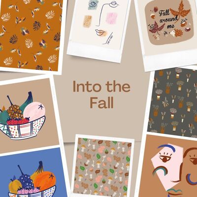 Set of 10 A6 cards Autumn Collection