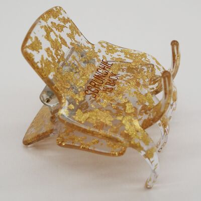 Dorina clip - gold leaf 4.5 cm