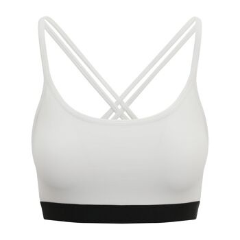 Soutien-gorge de yoga pour échiquier blanc 2