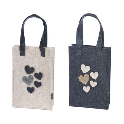 Sac cadeau "Heart Rain" 2-assortis