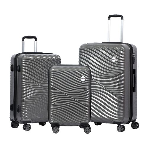 Biggdesign Moods Up Hard Luggage Sets With Spinner Wheels Antracite 3 Pcs.