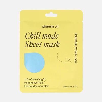 Sheet face mask PHARMA OIL Chill mode, 25ml