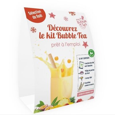 Caballete navideño - Kit de té de burbujas de perlas de frutas
