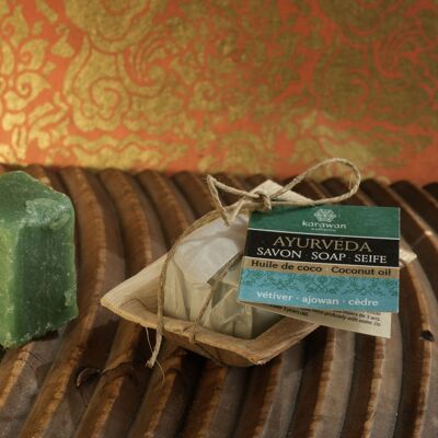 SAPONE SOLIDO AYURVEDICO - VETIVER - FORMATO PICCOLO - 20G - VENDUTO A 10