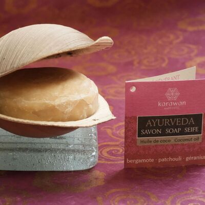 AYURVEDIC SOLID SOAP - BERGAMOT - LARGE FORMAT - 100G - SOLD PER 10