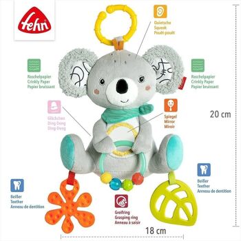 Activité Koala – jouet de motricité pour bébé pour poussettes, lits bébé et sièges bébé 5