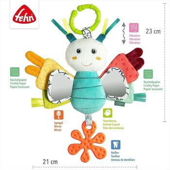 Papillon d'activité – jouet de motricité pour bébé pour poussettes, lits bébé et sièges bébé 5