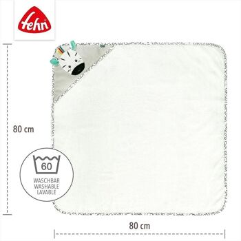 Serviette de bain à capuche zèbre – poncho de bain en tissu éponge avec capuche et motif zèbre 4