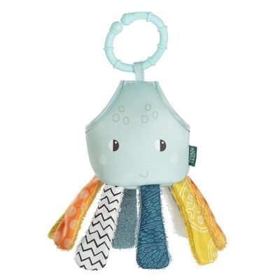 Dribble Octopus: juguete de baño para bebés con papel crujiente y aro de agarre