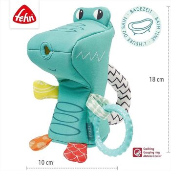 Arrosoir crocodile – arrosoir en tissu en forme d'animal avec anneau de préhension 5