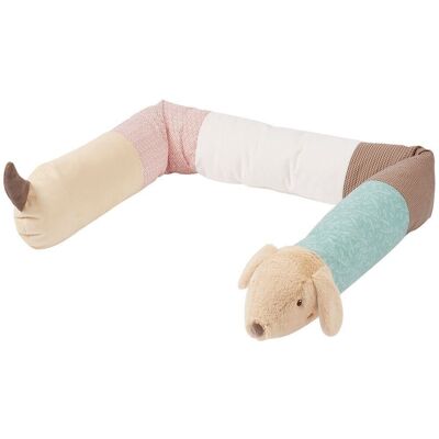 Nesting snake dachshund – soft bed border for baby bed, children’s bed, playpen & bassinet