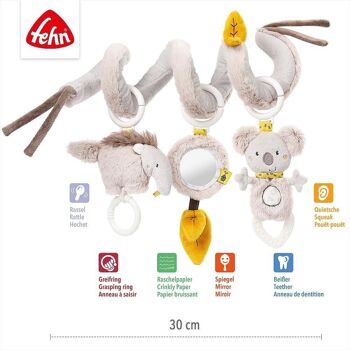 Spirale d'activité Australie – spirale en tissu avec pendentifs animaux – favorise la sensation de préhension et de toucher 5