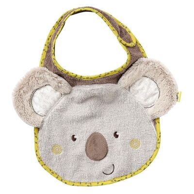 Bavoir Koala – bavoir pour bébé avec motif animalier et fermeture velcro
